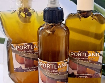 Jamaican Black Castor, Pimento, Aloe Vera and Clove Oil Infusion For Hair and Body