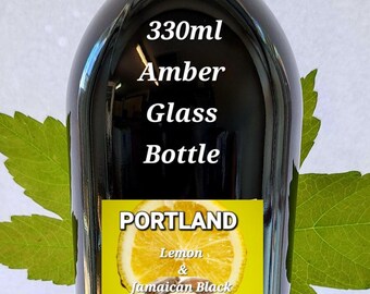 Jamaican Black Castor & Lemon Oil Infusion 100ml and 300ml Glass  Bottles. Hexane-free. Organic.