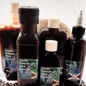 Organic Jamaican Black Castor Oil - Produce Of Portland - Potent, Dark & Rich