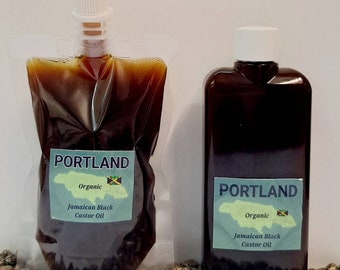 Portland Organic Jamaican Black Castor Oil: Hair, Skin & Massage