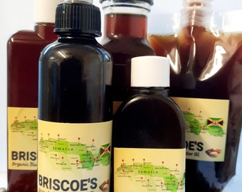 Organic Jamaican Black Castor Oil: Undiluted, Vegan, Briscoe's - 50ml/100ml
