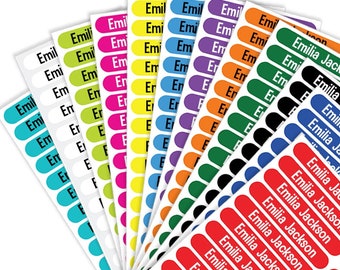 Personalised Name Stickers Name Labels School Stickers Kids Name Label for School Supplies