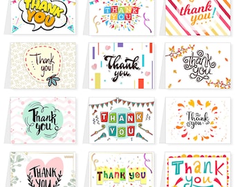 12/24/48 Thank You Cards Weddings Multipack With Envelopes - Greeting ...