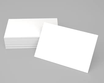 Blank White Card 5 x 7" White Paper Card Blank Postcards 300gsm for Schools, Business, Multi Purpose cards Papa Prints