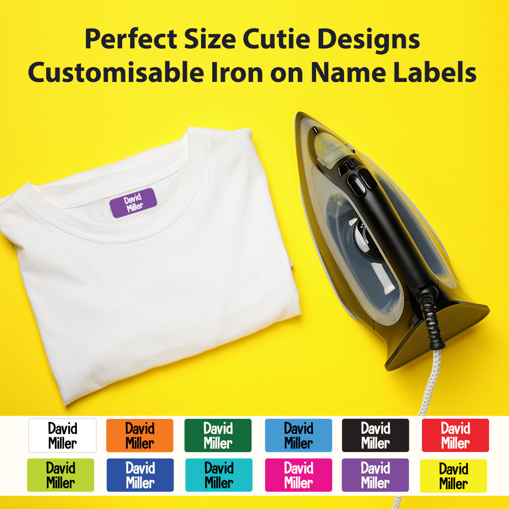Kids Iron Labels Iron on Name Tags Clothing Labels Iron on Stickers ...