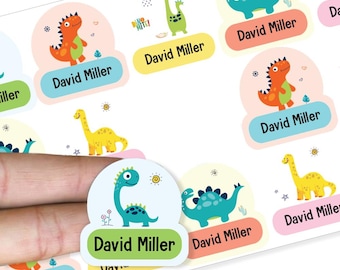 Pack of 15 Personalised Name Stickers for Clothes Kids Self Adhesive Kids Name Labels for Clothes Suitable for Daycare