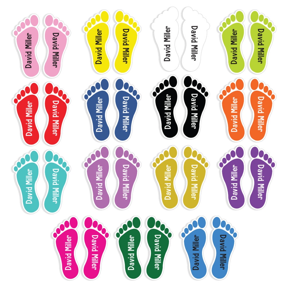 Personalised Shoe Labels Shoe Labels Kids Name Stickers for Daycare ...