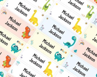 Pack of 40 Stick on Lables No-Iron Personalised Labels Fairy Name Labels Just Stick Labels Mermaid Name Labels for Clothes Care Home