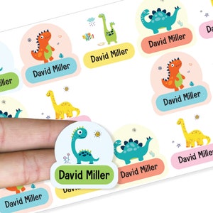 Cute Animal Small Waterproof Name Stickers Daycare Labels School Labels  animal Design Kids Labels Name Stickers Hanprinting 