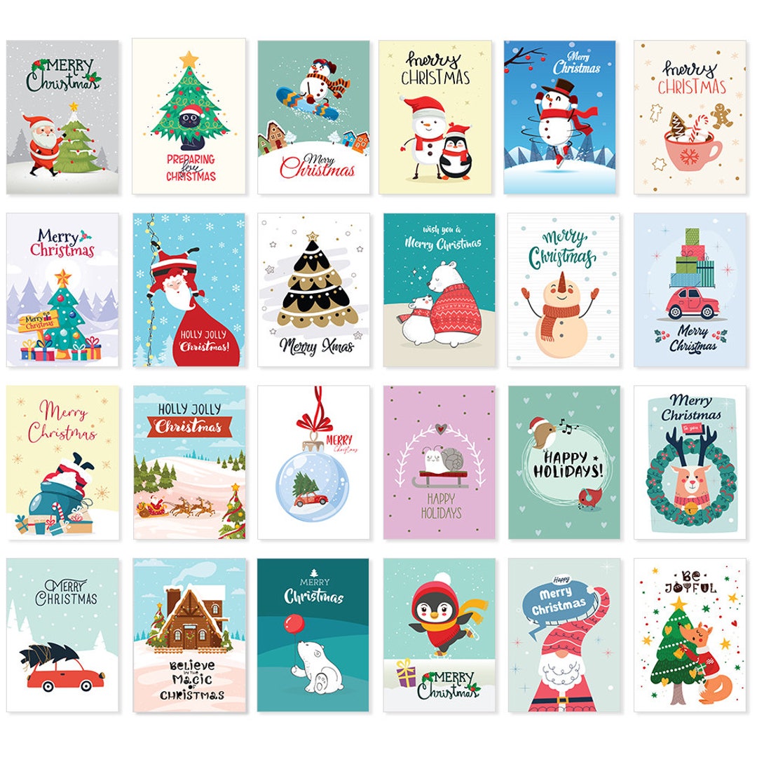 Christmas Card Pack 149 X 105 Mm Christmas Multipack Mixed Xmas Cards