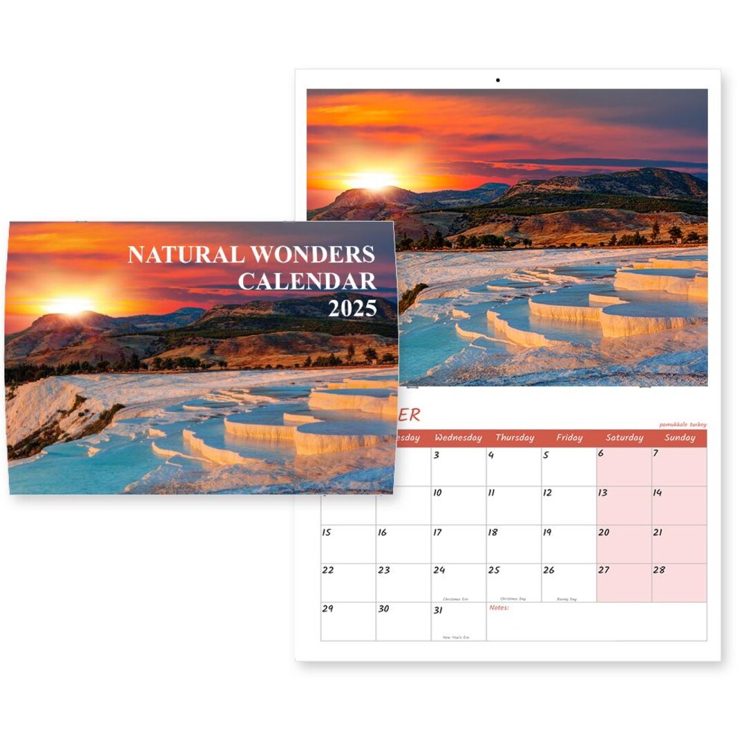 Papa Prints Natural Wonders Calendar Office Calendar Wonder of the