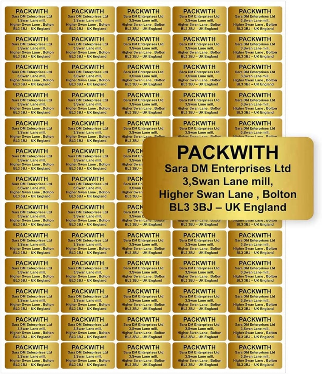 Personalised Return Address Label Packaging Stickers Address Labels for Wedding, Packaging