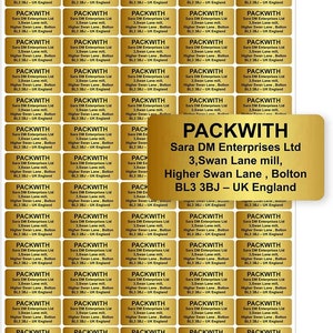 Personalised Return Address Label Packaging Stickers Address Labels for Wedding, Packaging, Mailing