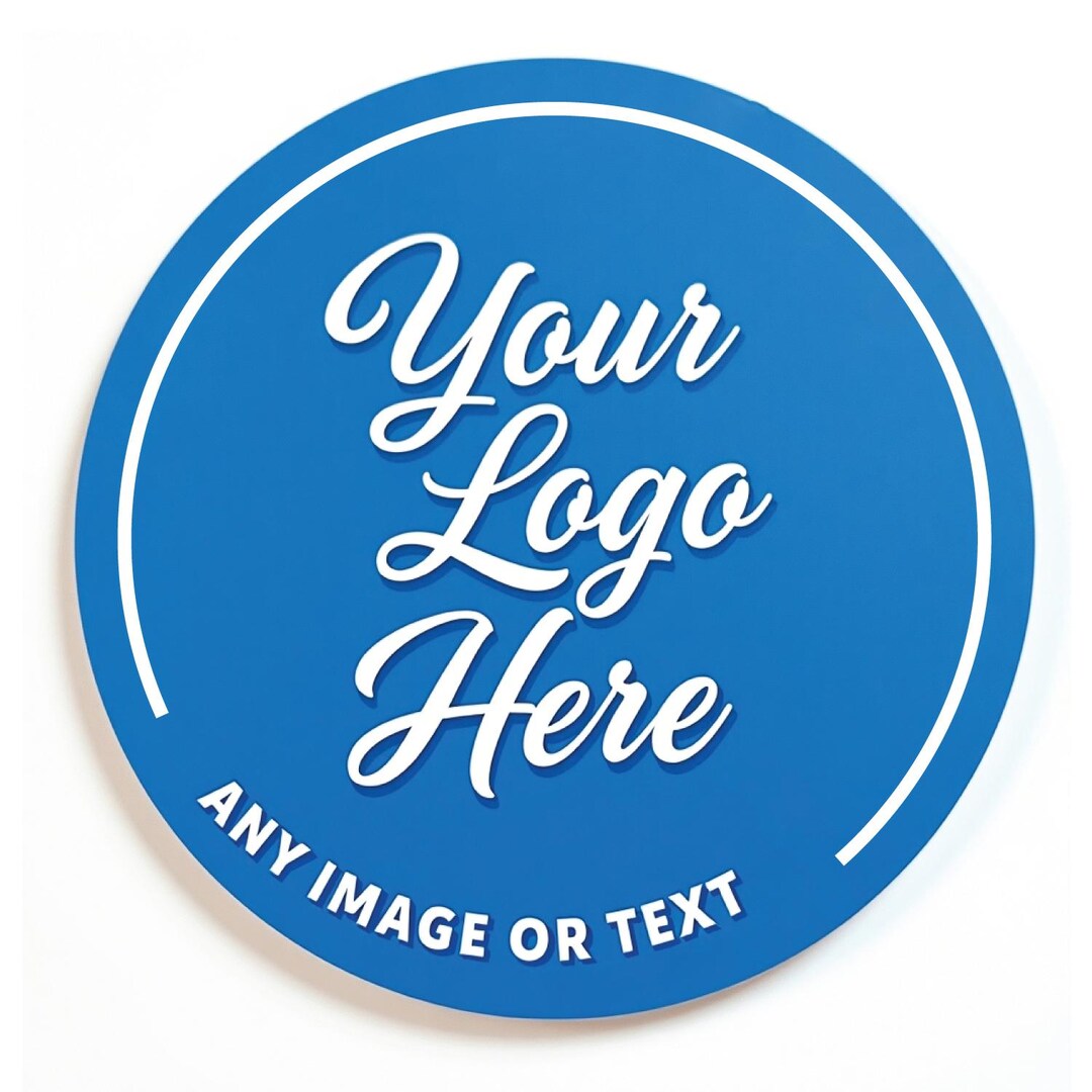 Custom Logo Stickers Premium Paper Round Logo Sticker Custom Photo ...