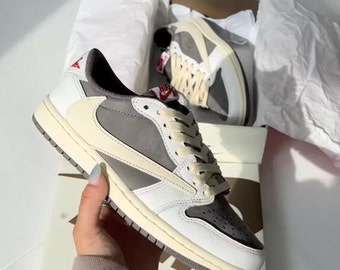 Travis Scott x Air Jordan 1 Low OG “Reverse Mocha”, Women and Men Shoes, Sneaker gifts, Unisex shoes