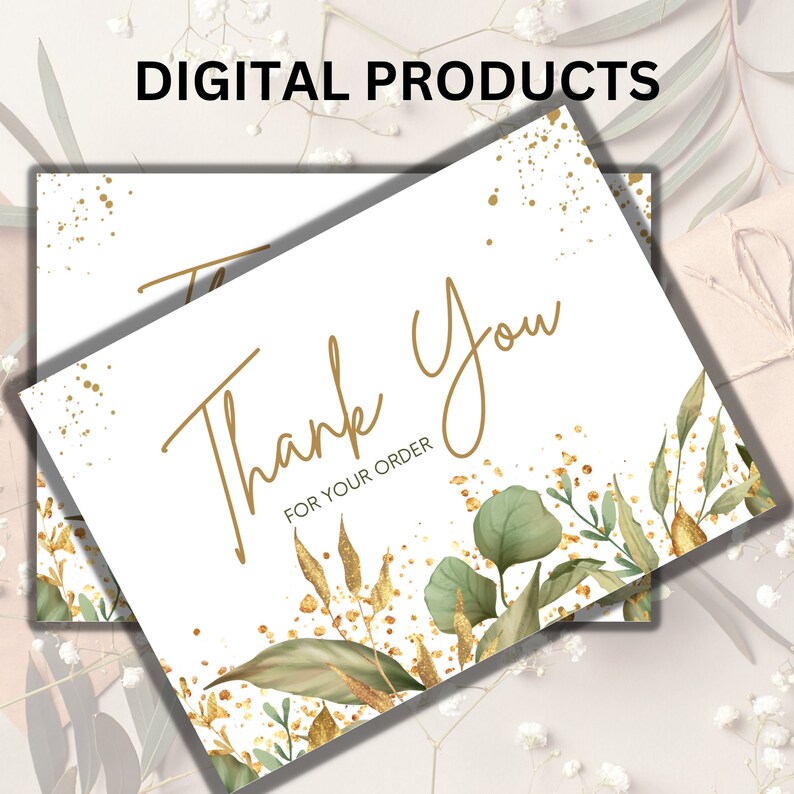 Thank You Card // Greeting Card // Digital Download // Instant Download