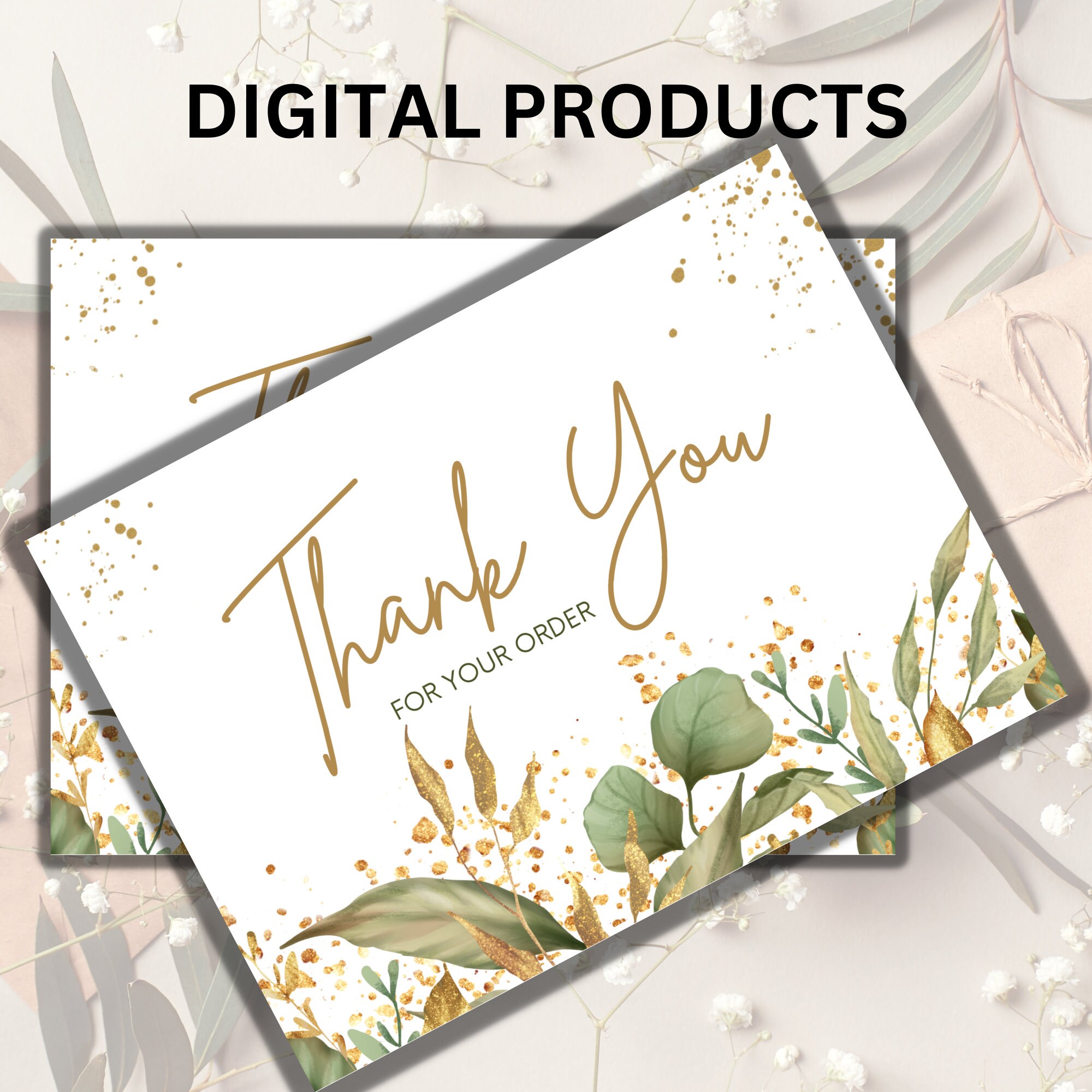 Thank You Card // Greeting Card // Digital Download // Instant Download ...