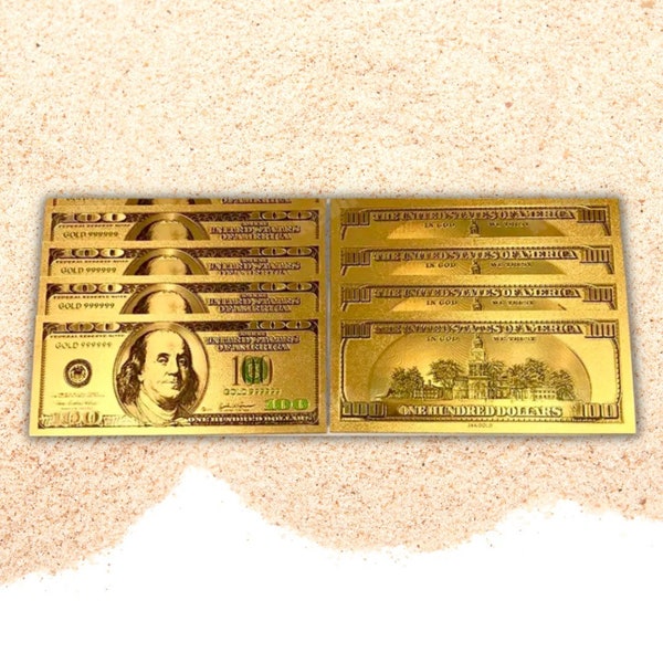 Gold 100 Bill (manifestations) (money attraction/ spiritual money) (1ea)
