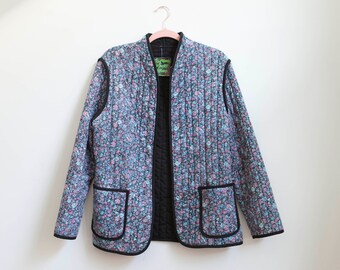 quilted cardigan jacket