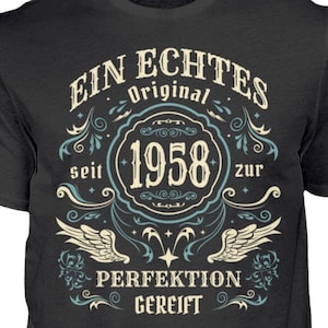 67th Birthday Gift T-Shirt | Husband Wife Dad Mom | 67 Years | A True Original 1958 - Shirt