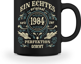 Coffee Cup/Mug Gift 40th Birthday Man Woman 40 Years A Real Original 1984 Birthday Cup
