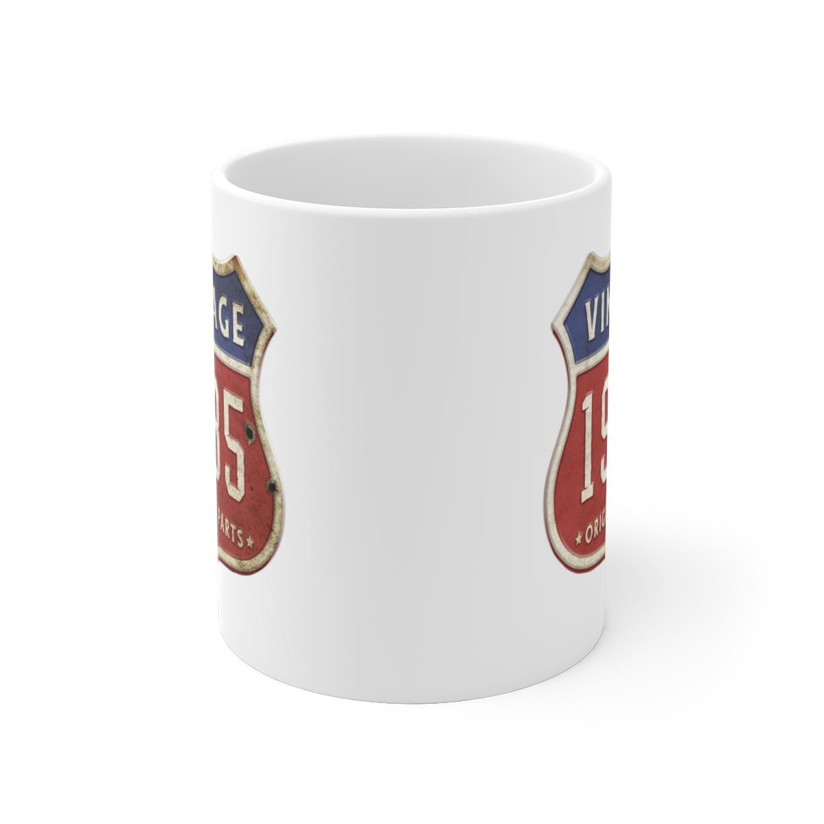 Geschenk Zum 40. Geburtstag – Vintage 1985 Edelstahl Becher 1,2 L, Doppelwandig Isoliert, Mit Deckel & Strohhalm