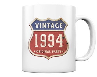 Coffee Cup/Mug 30th Birthday Man Woman Gift 30 Years Retro Vintage Original Parts 1994 - Cup