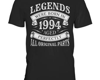 T-Shirt Geschenk zum 30. Geburtstag 30 Jahre Legends were born 1994