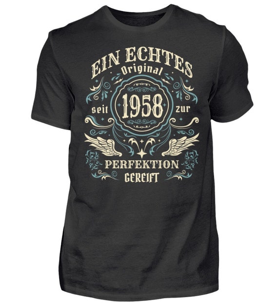 67th Birthday T-Shirt For Men – Vintage 1958 Original Parts Retro Design, Customizable Gift - View #9