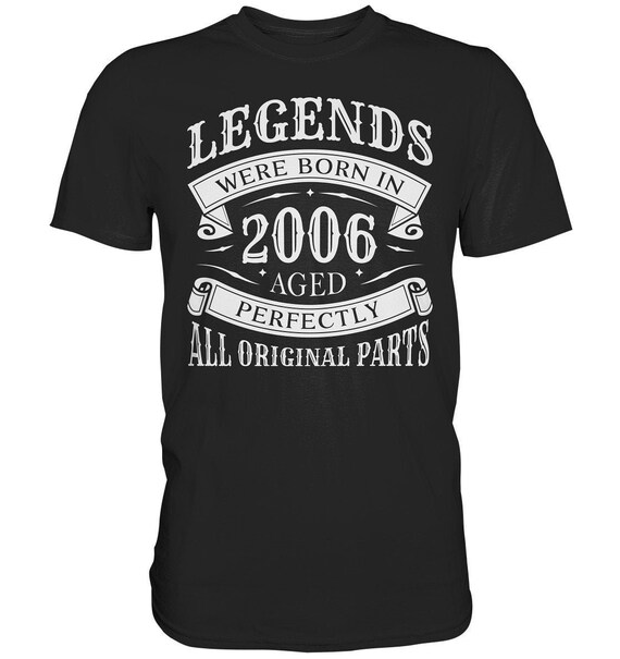 Cadeau Anniversaire 19 Ans 2006 - T-Shirt Garçon Fille Né En 2006 - Idée Fun Et Tendance
