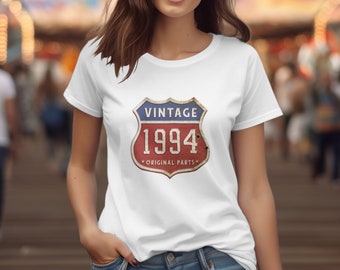 T-Shirt 30 Birthday Man Woman Gift 30 Years Shirt Retro Vintage Original Parts 1994 - Shirt