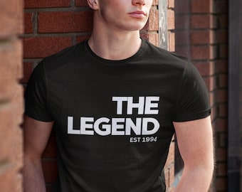 T-Shirt Gift for 30th Birthday Man Woman 30 Years of The Legend Est 1994 - Shirt