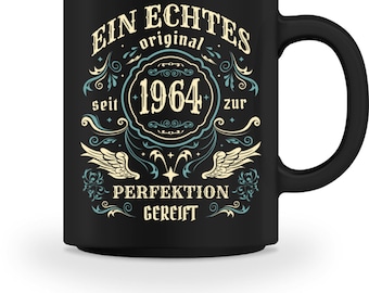 60th birthday gift | Man Woman | Coffee cup/mug | 60 years | A real original 1964 | funny birthday gift mug