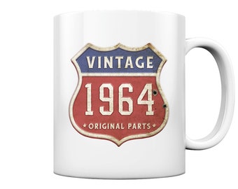 Coffee Cup/Mug 70th Birthday Man Woman Gift 70 Years Retro Vintage Original Parts 1954 - Cup