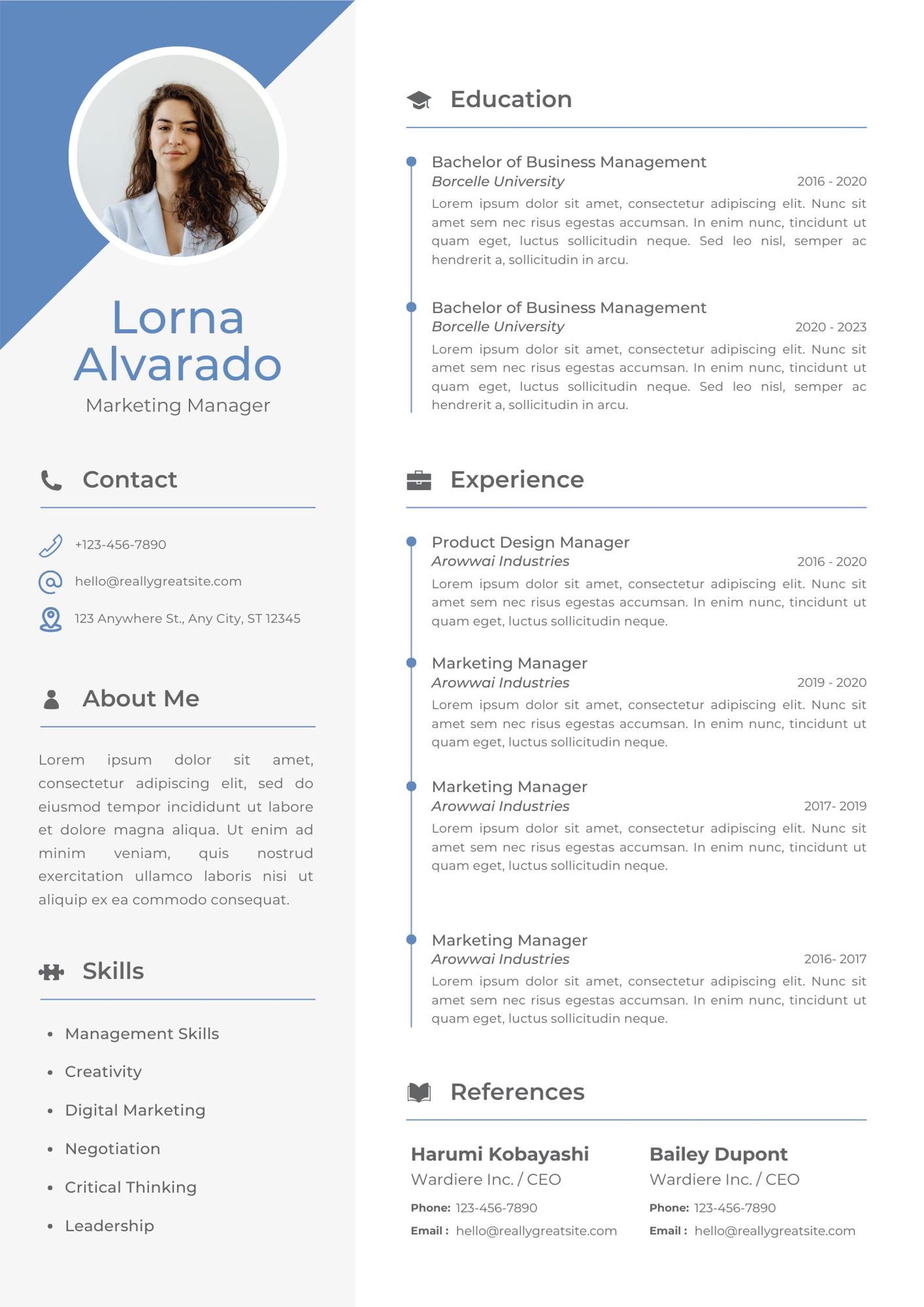 RESUME TEMPLATES Etsy