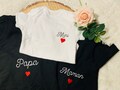 personalized family heart t-shirt product logo