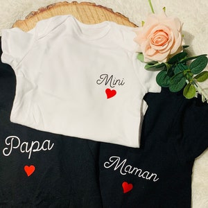 personalized heart family t-shirt