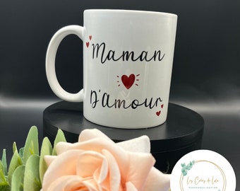 Personalized heart mug