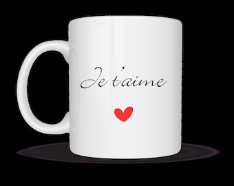 Personalized “I love you” mug