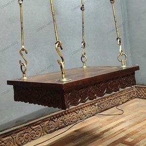 Wooden Hand Carved Swing with stand/ without Stand, Ceiling hanging swing, Indoor Swings, Hand Carved Swing, Beautiful Hand Carved