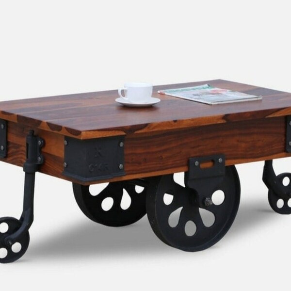 Cart Coffee Table Etsy