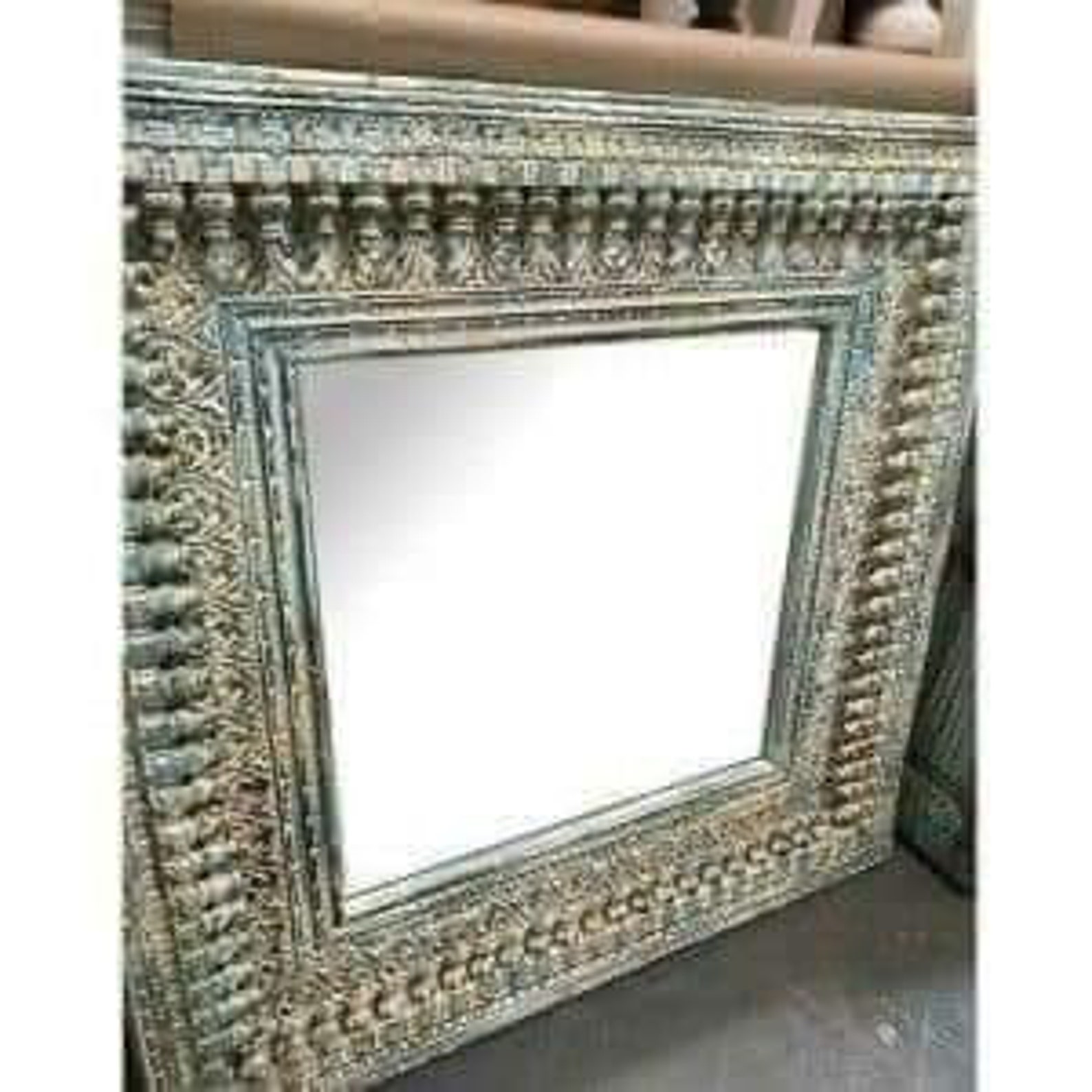 Wooden Hand Carved Wall Mirror Frame Etsy
