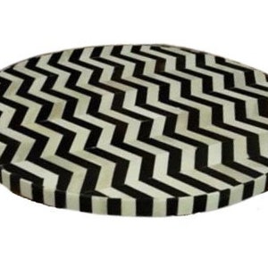Bone Inlay B&W Patterned Table Top, Customisable Table Tops, Bone Inlay ...