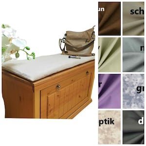 Seat cover for benches or furniture in various sizes and colors (cotton)