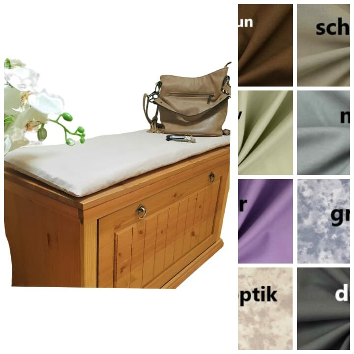 Seat cover for benches or furniture in various sizes and colors (cotton)
