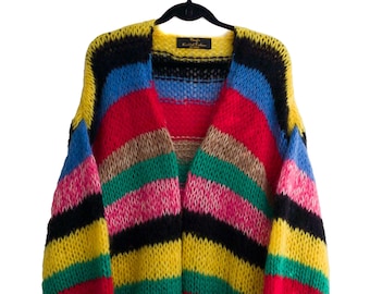 Handstickad väst i mohair