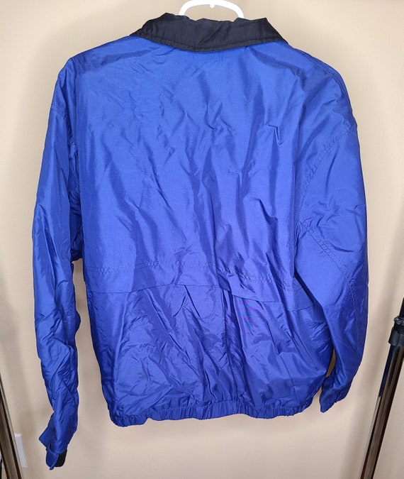 Vtg Pacific Trail Jacket Long Sleeve, Fleece Lining Blue Zip Men's Size M