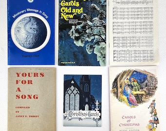 Vintage Christmas Carol Song Books 1959-1977 Sheet Music *PICK*