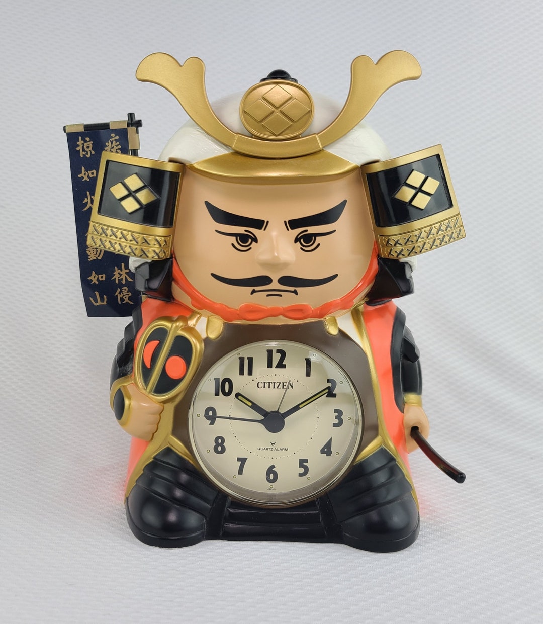 Vintage Japanese Samurai Alarm Clock Citizen rhythm Clean Etsy