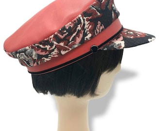 Women's fiddler cap breton hat red greek fisherman cap newsboy cap women baker boy cap girls peaked captain cap Sea Skipper Fiddler